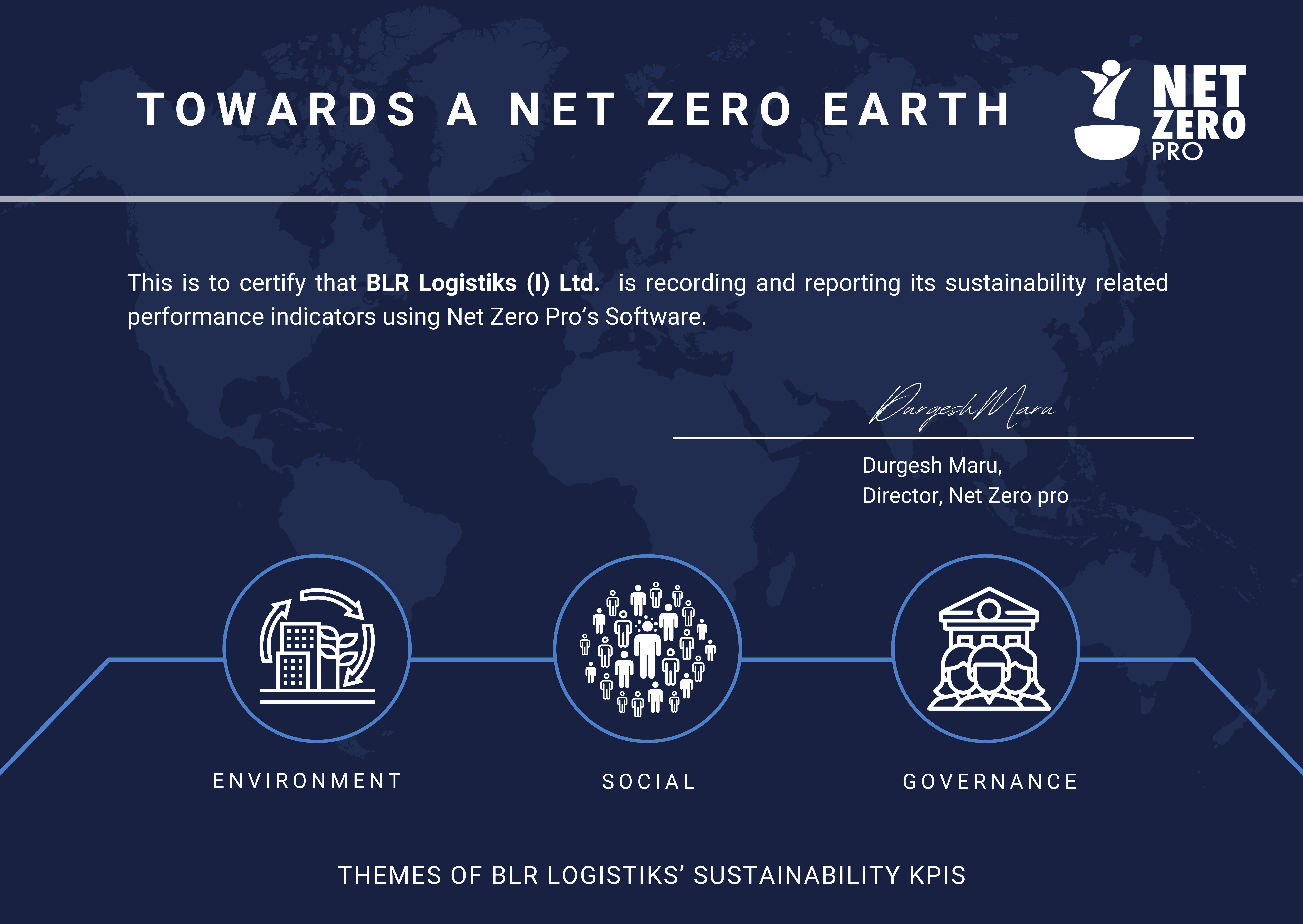 BLR Logistics Services Company In India Uses Sustainability KPIs